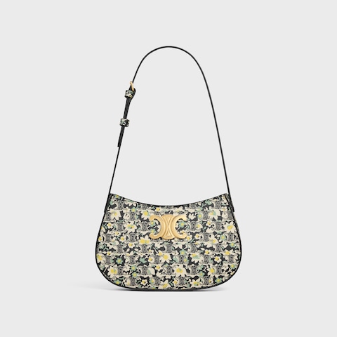 MEDIUM TILLY BAG IN TRIOMPHE CANVAS WITH FLOWER PRINT - Image 1
